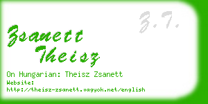 zsanett theisz business card